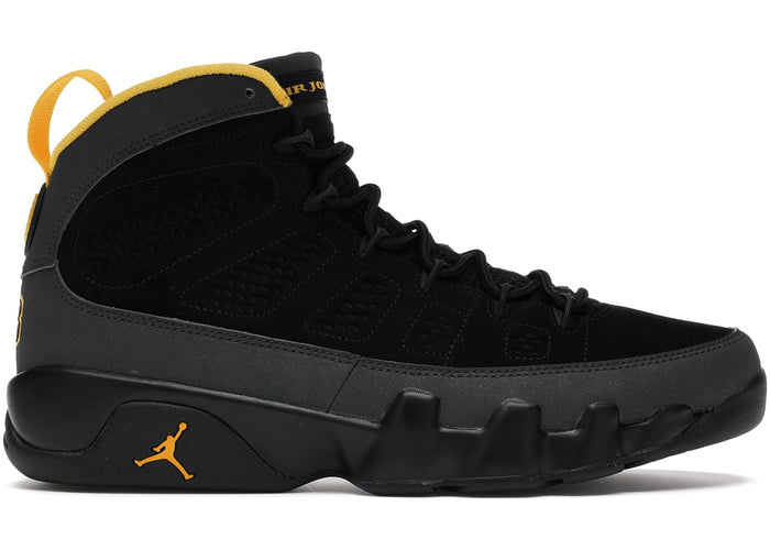 Jordan 9 Retro Dark Charcoal University Gold
