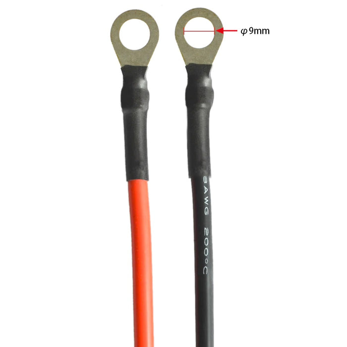 ACOPOWER 8AWG 8ft Ring - Bare Wire Cable Connector Mouth