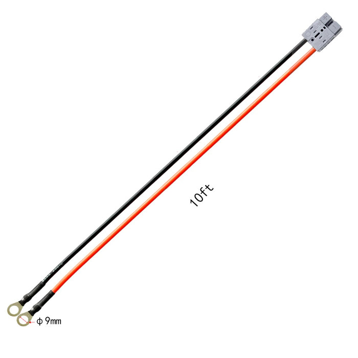 ACOPOWER 10ft 8AWG Anderson-Ring Cable Stretched