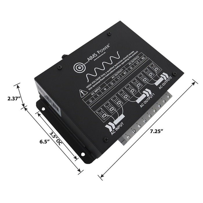 AIMS Power Energy Management Switch dimension