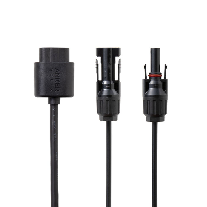 Close-up view of Anker SOLIX High-Voltage Solar Charging Cable for F3800 Plus