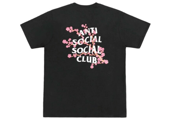 Anti Social Social Club Cherry Blossoms T-Shirt Black