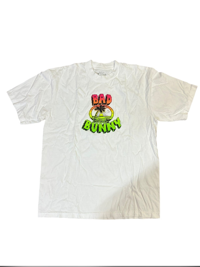 Bad Bunny Un Verano Sin Ti Palm Tree Tee White