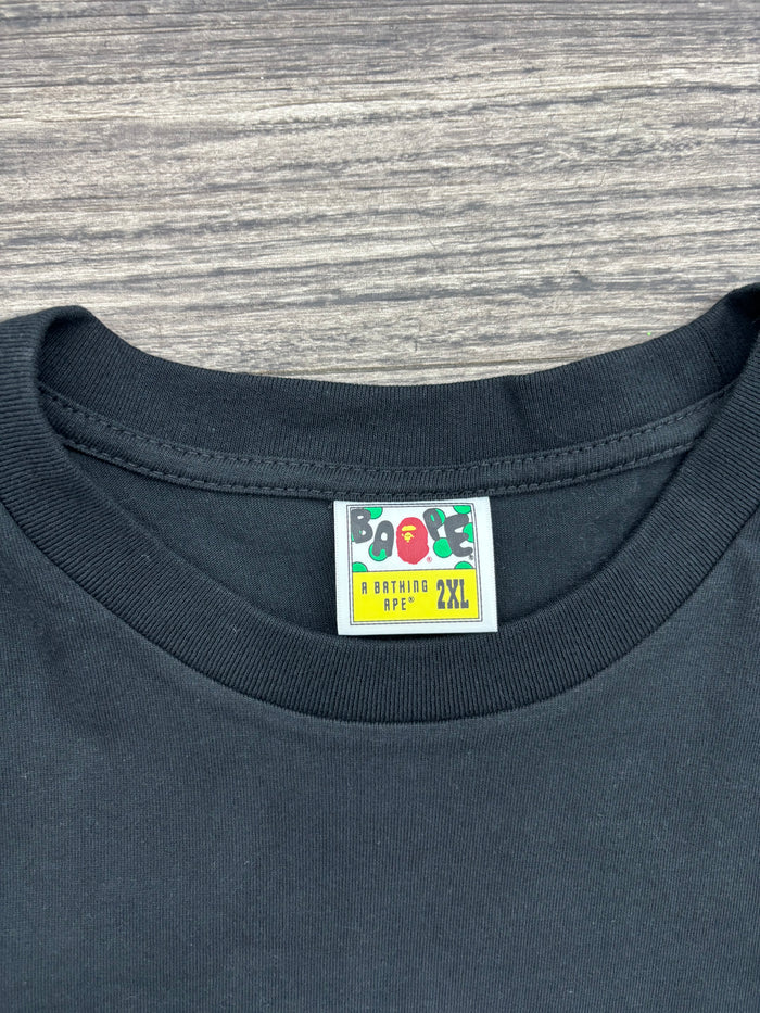 BAPE A Bathing Ape Check by Bathing Tee Black/Beige