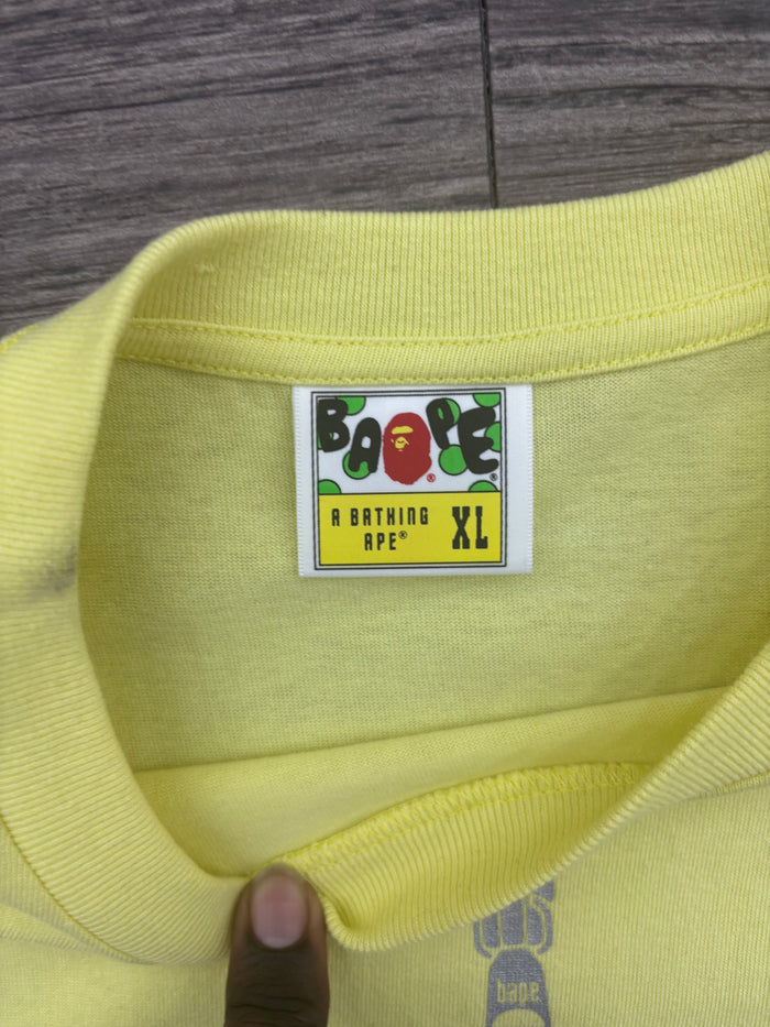 BAPE Milo Shark Face Tee Yellow