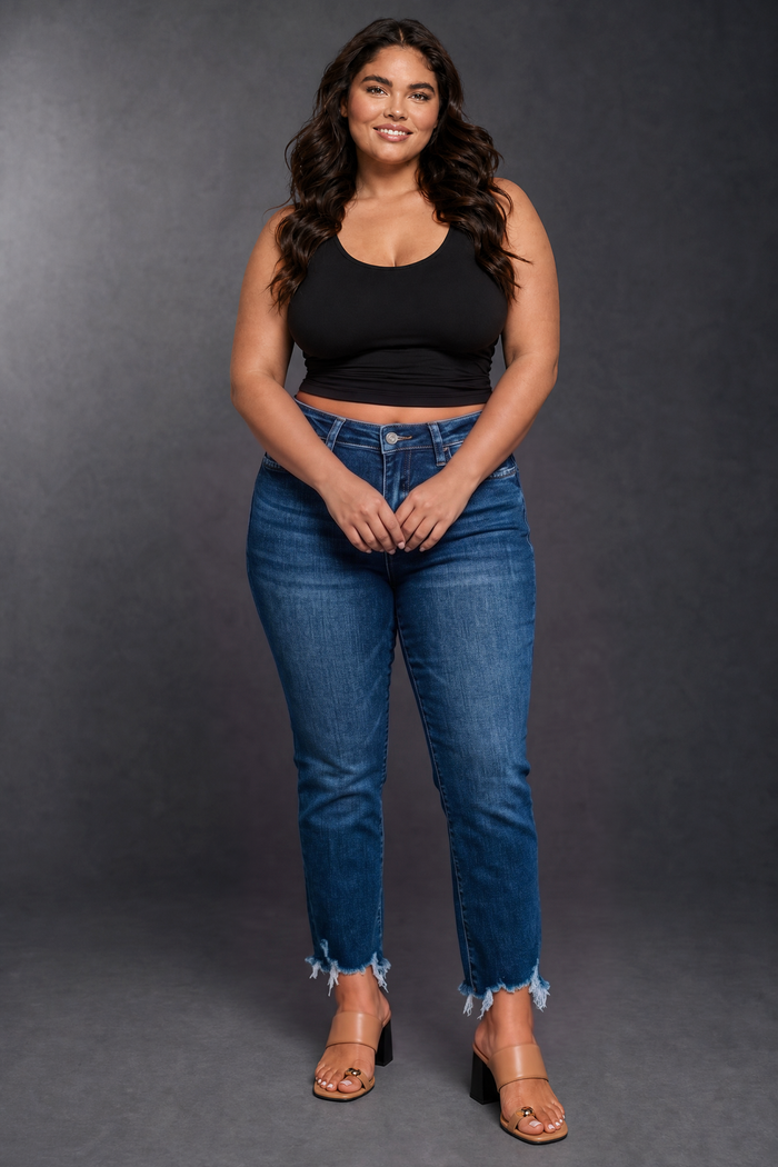 Bella Vervet Jeans - Dark Wash
