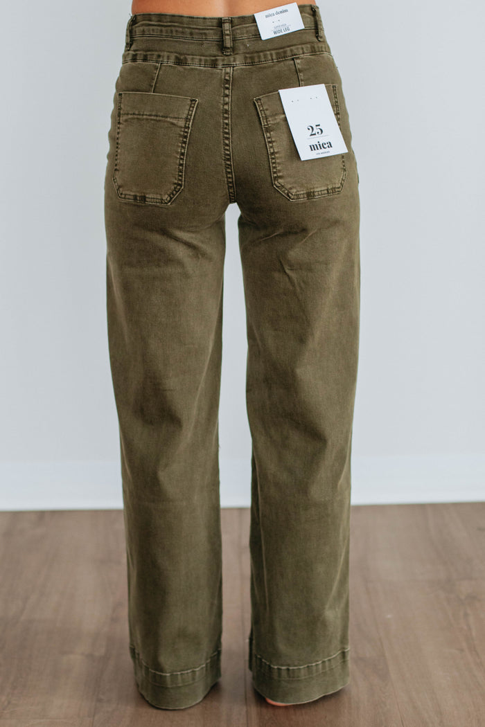 Bennett Mica Jeans - Fern Green