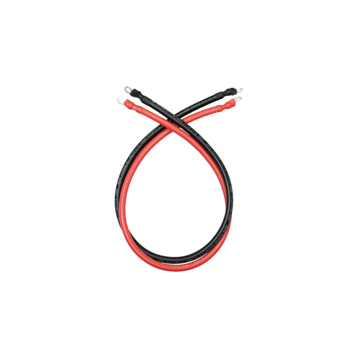 BigBattery 4AWG Ring to Ring Terminal Cable | 21in, Black/Red