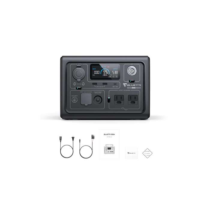 BLUETTI EB3A Portable Power Station Inclusions