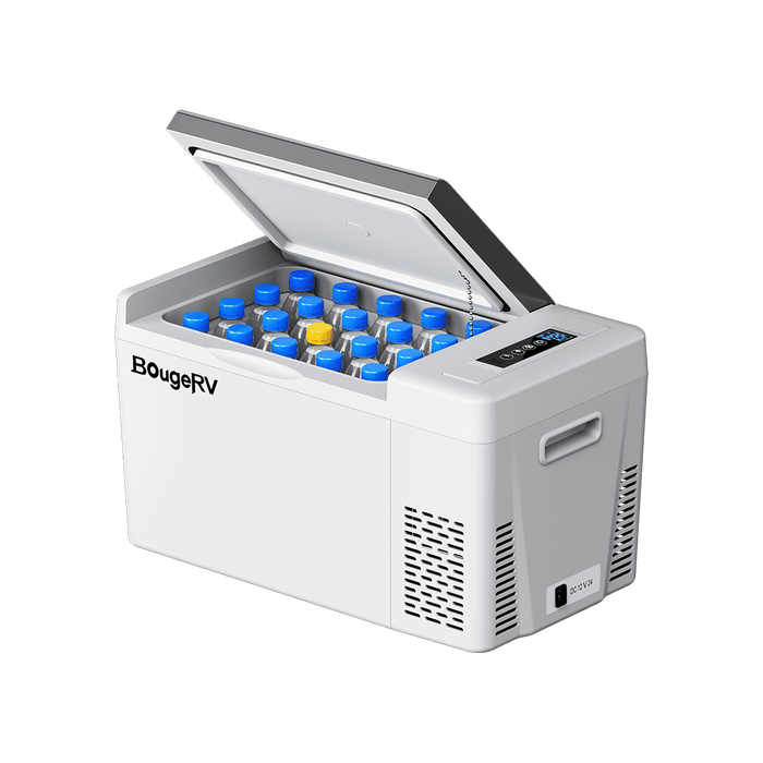 BougeRV 12V 23 Quart Portable Fridge For Travel with open lid