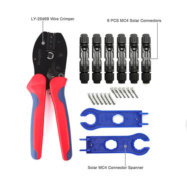 BougeRV Solar Crimper Tool Kit Complete accessories