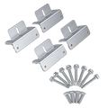 BougeRV Solar Panel Mounting Z Bracket Mount Kits - 4 Units Z Brackets