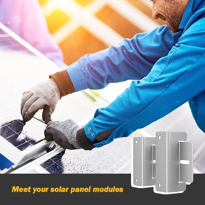 BougeRV Solar Panel Mounting Z Bracket Mount Kits - meets your solar panel modules
