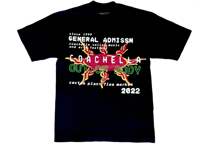 Cactus Plant Flea Market Coachella X CPFM Weekend 1 T-Shirt Black