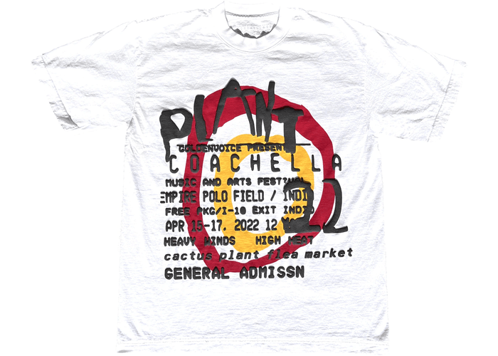 Cactus Plant Flea Market Coachella X CPFM Weekend 1 T-Shirt White