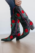 Center Stage Cowgirl Boots - Black