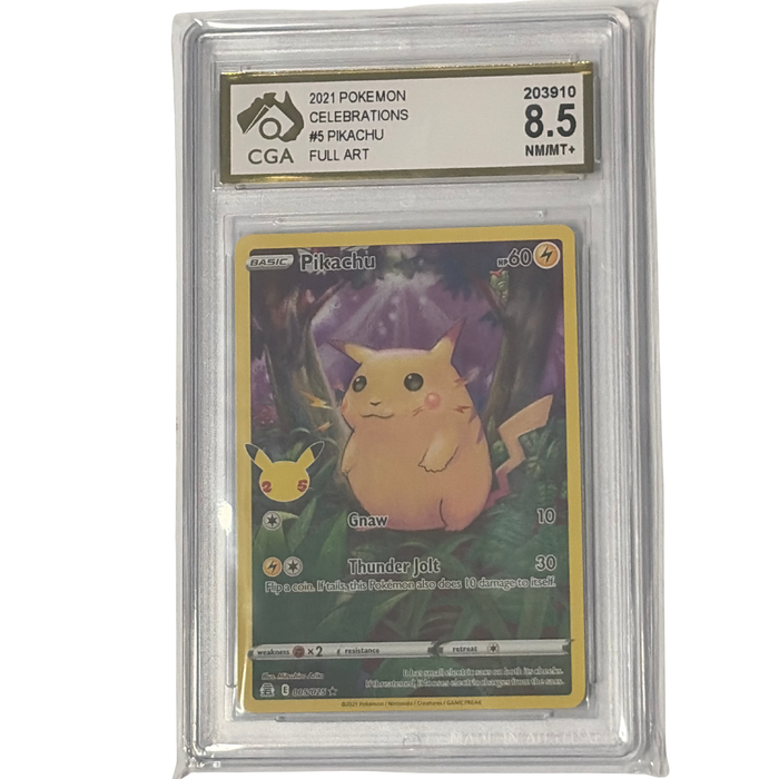 CGA Graded Pokemon Celebrations #5 Pikachu - Graded 8.5