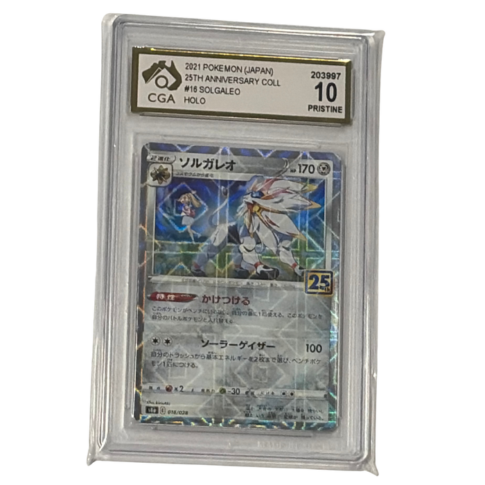 CGA Graded Pokemon Japanese 25th Anniversary Collection #16 Solgaleo - Graded 10