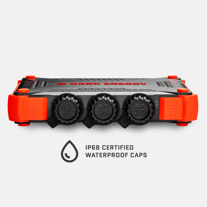 Dark Energy Poseidon XL Power Bank  - IP68 Certified Waterproof caps