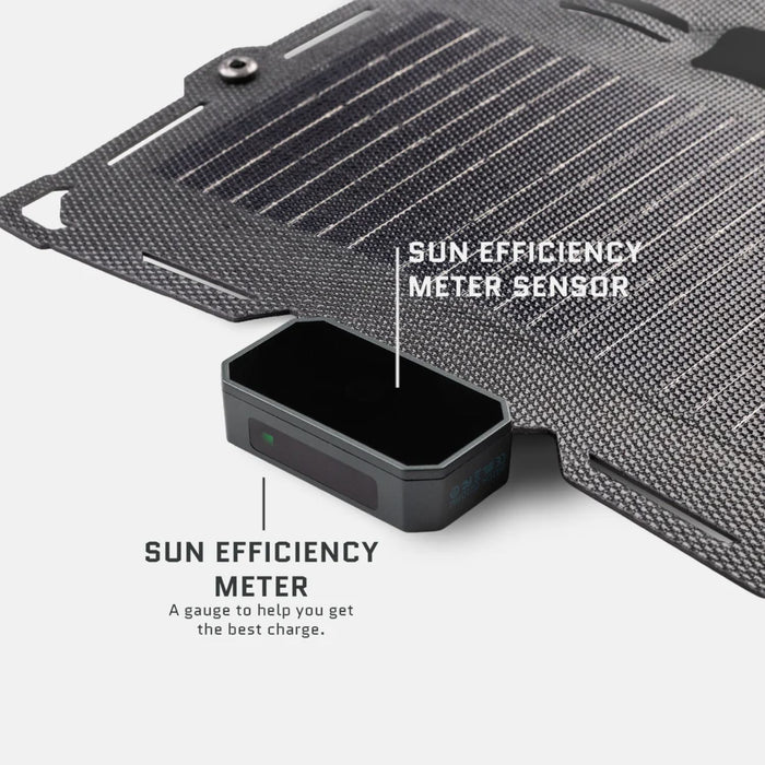 Dark Energy Spectre 18W Solar Panel - Gray - Sun efficiency meter sensor