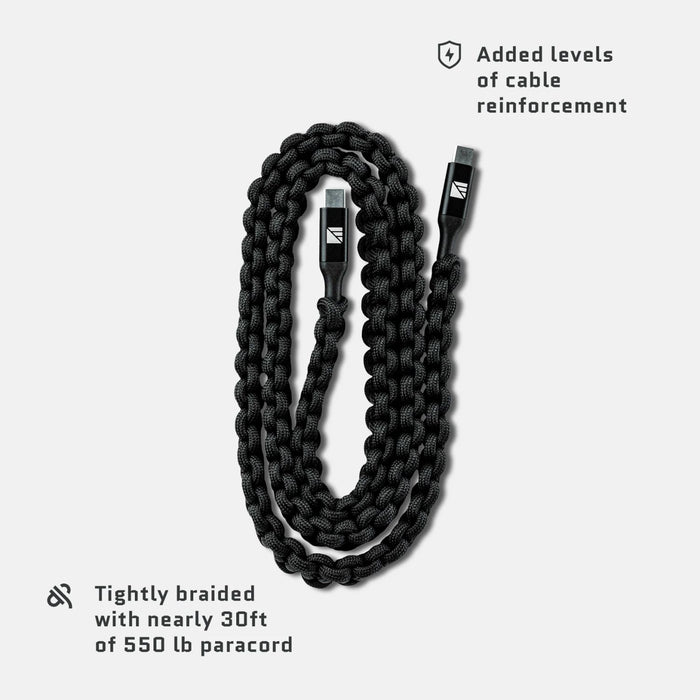 Dark Energy USB-C to USB-C Cable - Black features