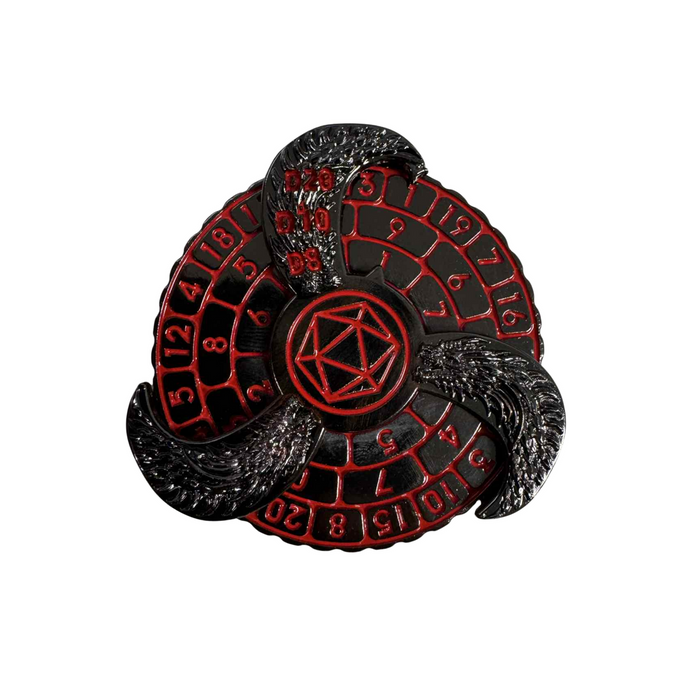 Dragon Metal Spinner Die || D8, D10, D20 All-in-one || 9 Colours Available!