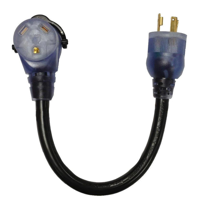 DuroMax 30-Amp Male to 30-Amp Female 18-Inch Generator RV Adapter