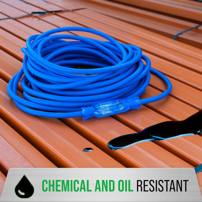 The DuroMax XPX12100A Power Cord Is Chemical And Oil Resistant