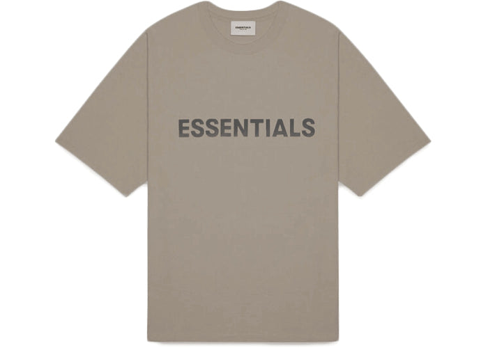 Fear Of God Essentials Boxy T-Shirt Applique Logo Taupe
