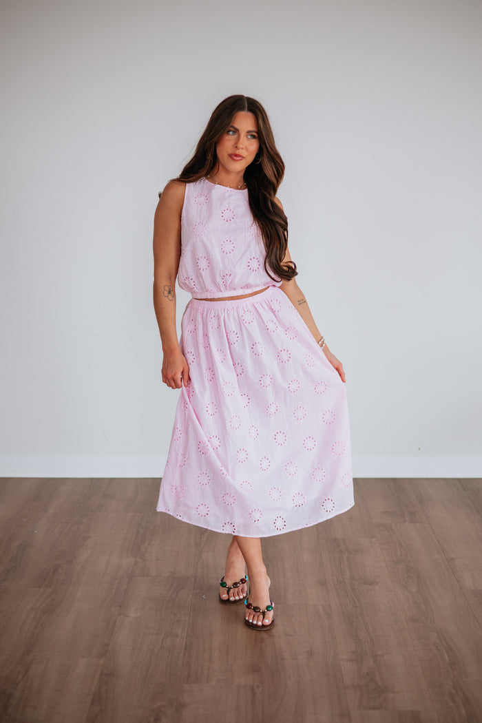 Eveline Eyelet Top