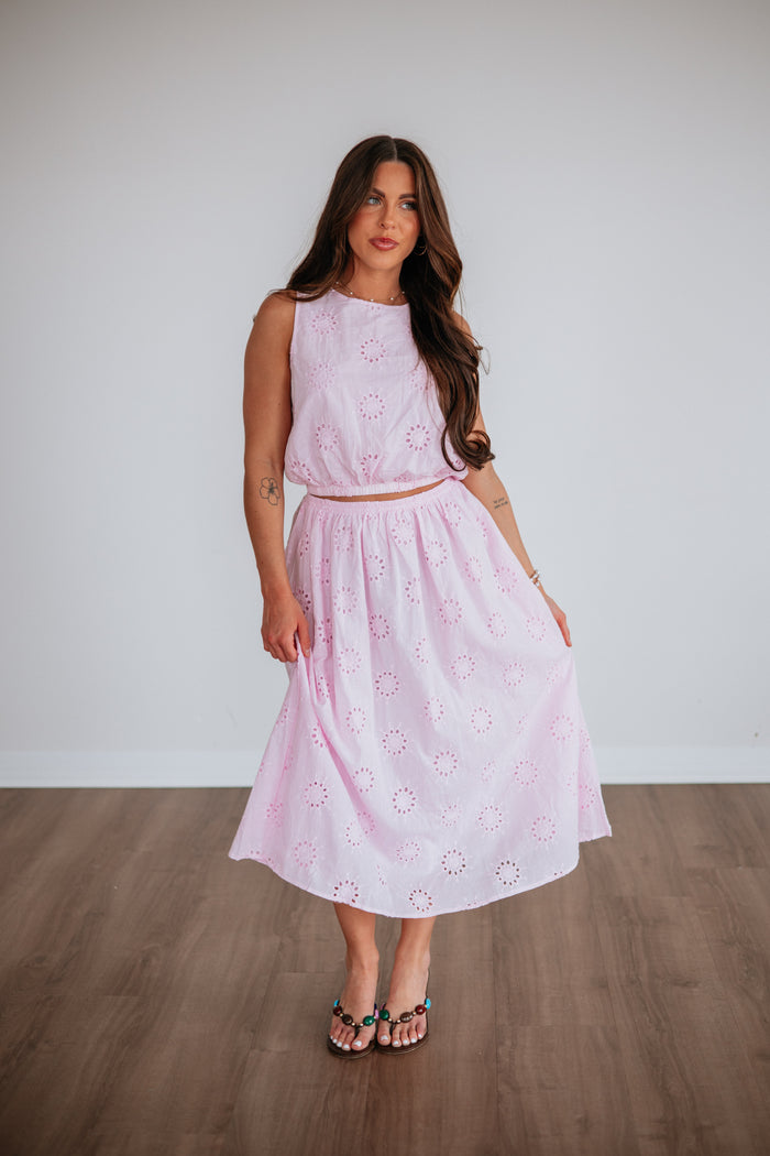 Eveline Eyelet Top
