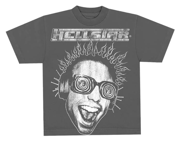 Hellstar Heaven Sounds Like Tee Vintage Black