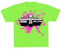 Hellstar Jesus Emblem Tee Lime Green