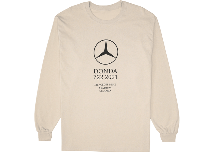 Kanye West DONDA Atlanta Listening Event L/S T-Shirt Cream
