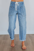 Kodi Risen Cargo Jeans - Light Wash