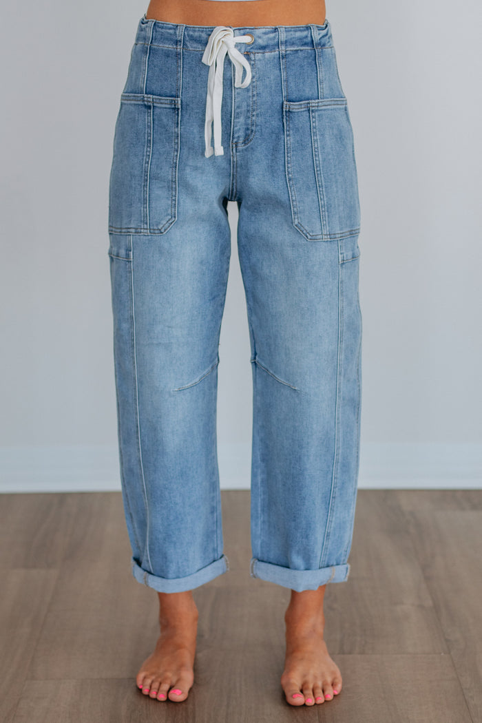 Kodi Risen Cargo Jeans - Light Wash