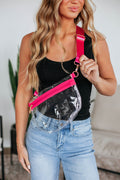 Kya Clear Stadium Bag - Hot Pink