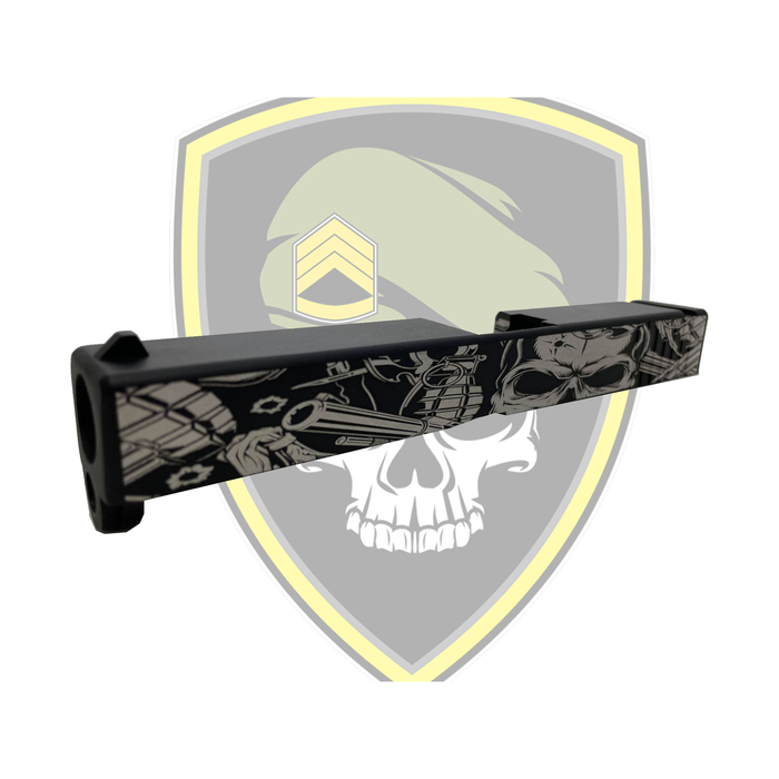 Laser Etched Metal Slides for GBB G Pistol (VARIOUS STYLES)