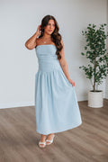 Lindsey Striped Linen Dress