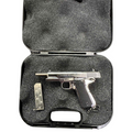 Mini 1911 Silver Keychain – Slide Action with Imitation Round