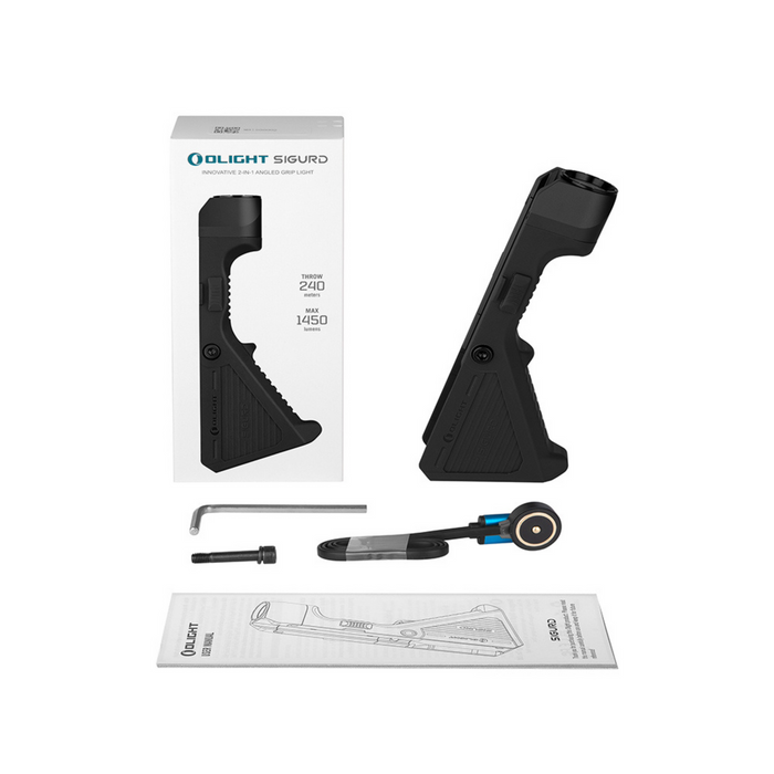 Olight Sigurd Innovative 2-IN-1 Angled Grip Light 1450 Lumens