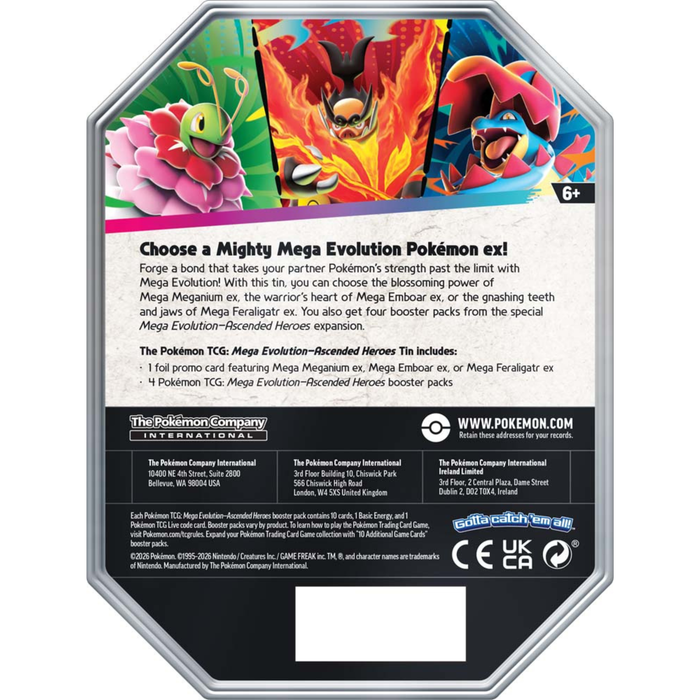 Pokémon TCG: Mega Evolution—Ascended Heroes Tin