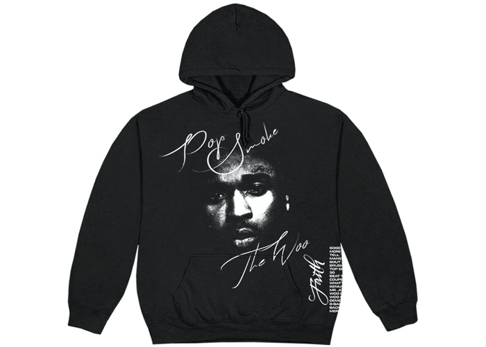 Pop Smoke X Vlone Faith Hoodie Black