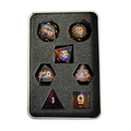 Purple Moving Dragon Eye - 7pcs Dice Set
