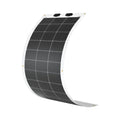 Roll of Renogy Flexible 100W 12V Monocrystalline Solar Panel on a white background