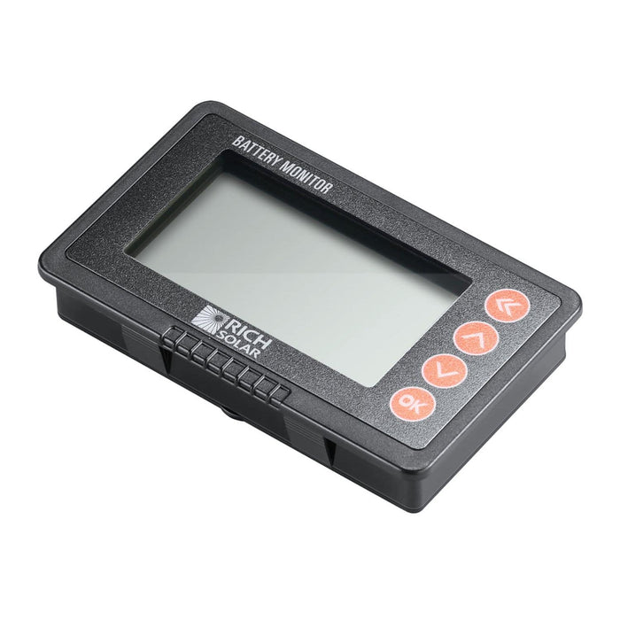 Rich Solar 500 Amp Battery Monitor Right View Close up
