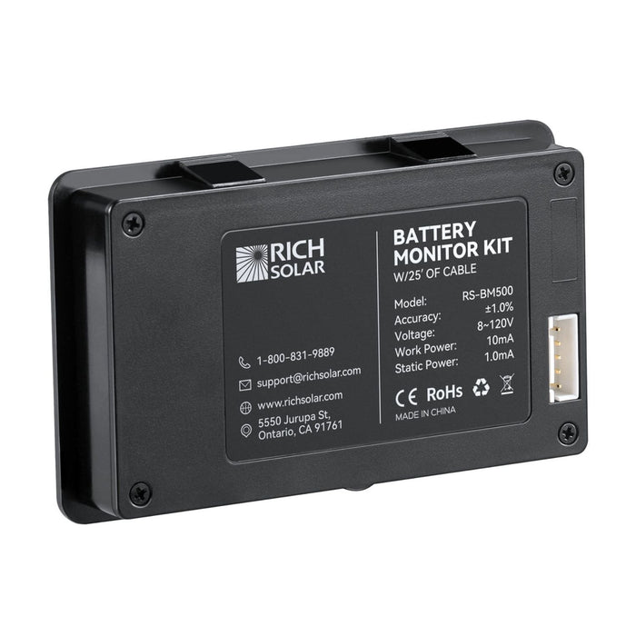 Rich Solar 500 Amp Battery Monitor Back View