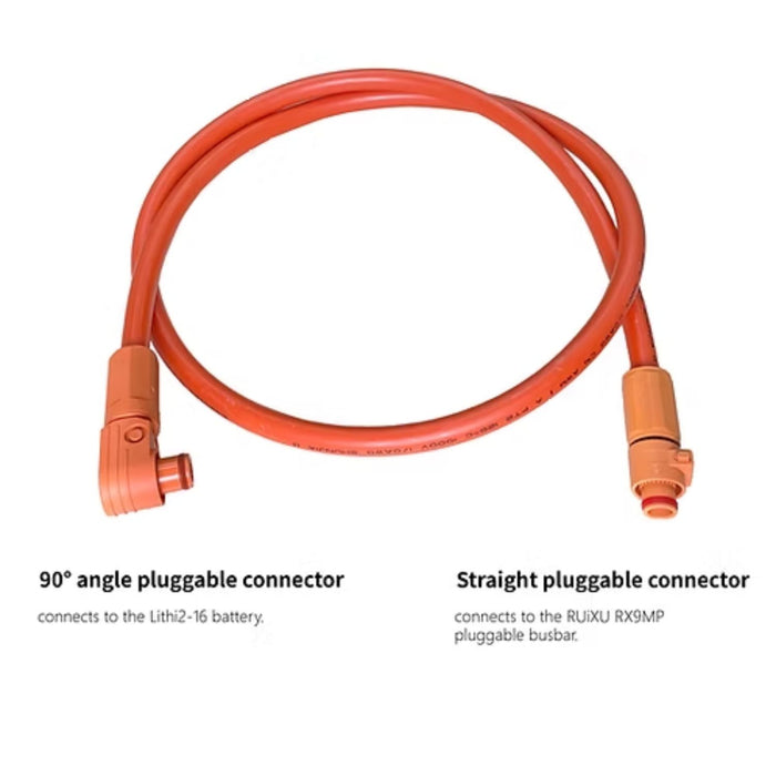 RUiXU 1/0 AWG Cable for RX9MP Busbar - Orange