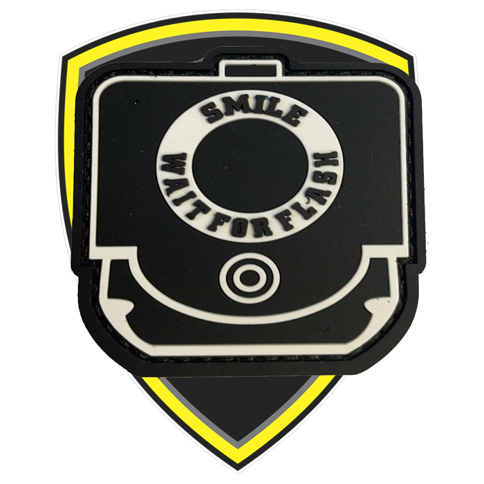 Smile, Wait for the Flash Velcro Patch
