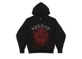 Sp5der OG Rhinestone Logo Hoodie Black
